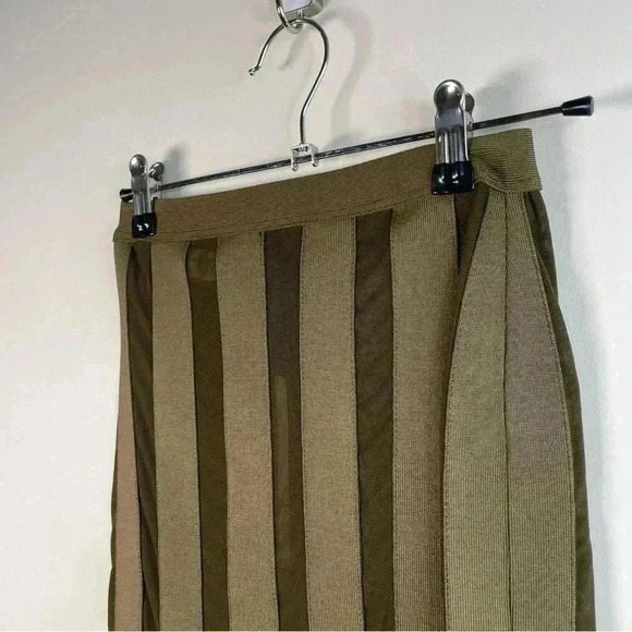 House of CB Olive Khaki Bandage Pencil Skirt - Picture 4 of 9